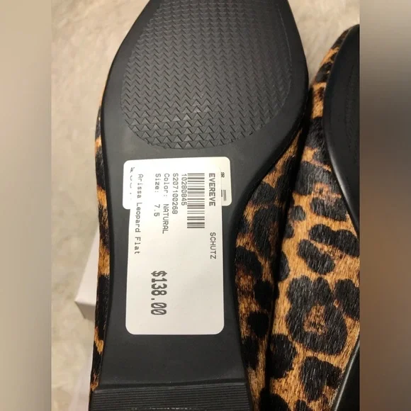 SCHUTZ Animal Print Women's Flats NWT NWB size 7.5 - Picture 9 of 15